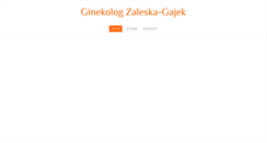 Desktop Screenshot of ginekologzaleska-gajek.pl