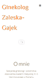 Mobile Screenshot of ginekologzaleska-gajek.pl