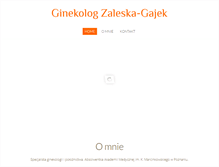 Tablet Screenshot of ginekologzaleska-gajek.pl